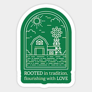 Homestead Flourish With Love Sticker